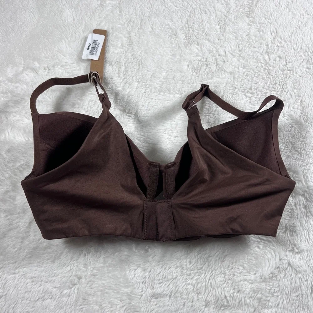 SKIMS Smoothing Intimates Full Coverage Lightly‎ Lined Bra Cocoa 32C BA-TSH-4655